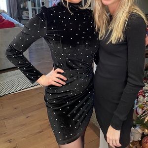 Black Free people mini dress